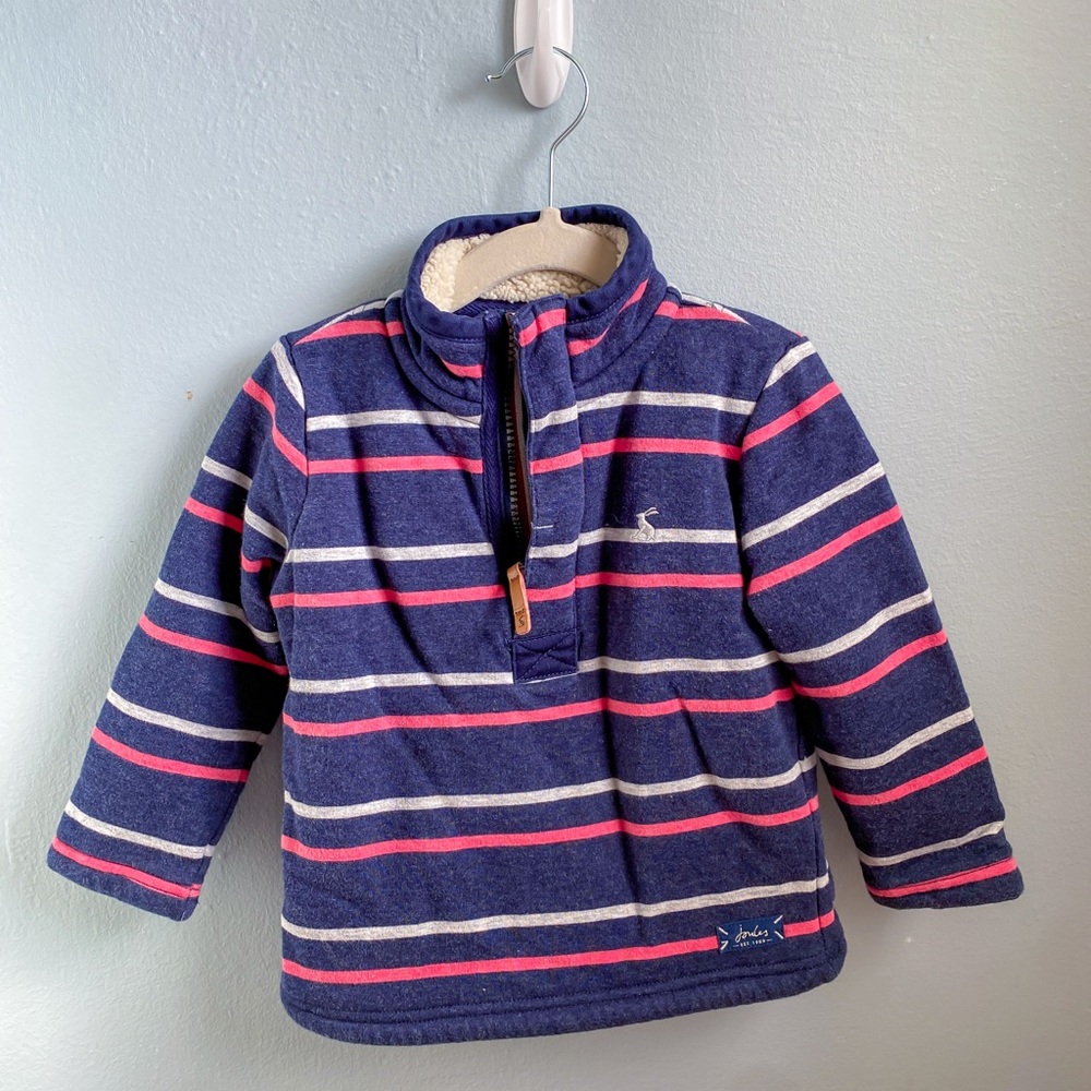 Joules Striped Pullover - Blue and Pink